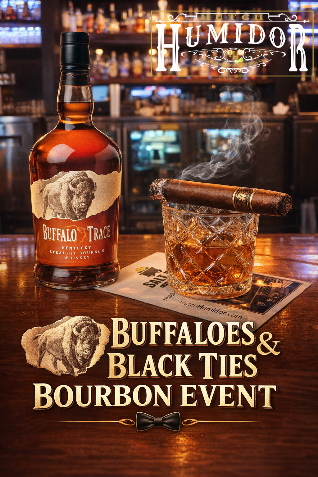 Hutch Humidor Person lighting cigar